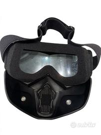 Madbike maschera da moto e motocross con occhiali