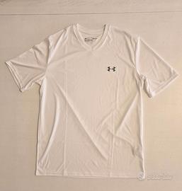 T-shirt Under Armour Tech V-Neck Bianco TG M