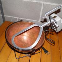 PAIOLO RAME CON GIRA POLENTA ELETTRICO PICCOLO