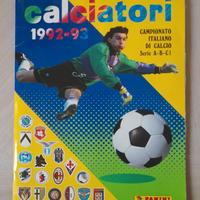 ALBUM FIGURINE 1992 1993 CALCIATORI COMPLETO