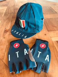 CICLISMO - Castelli Italia guanti e cap