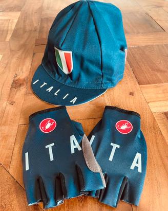 CICLISMO - Castelli Italia guanti e cap