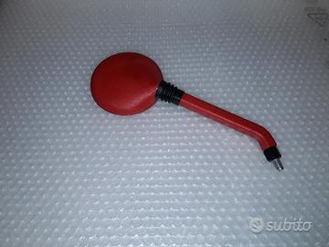 SPECCHIO MOTO FILETTO 10mm ROSSO