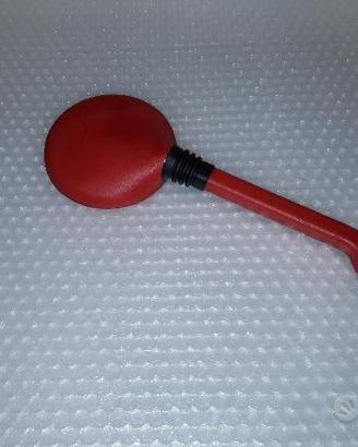 SPECCHIO MOTO FILETTO 10mm ROSSO