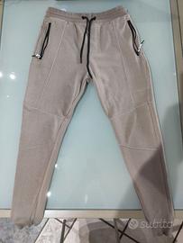 Pantaloni tuta Bershka, colore Beige, taglia L