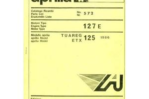 Catalogo ricambi motore Rotax Aprilia 127 e ETX