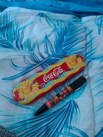 2 penne Coca-cola Vintage + 4 custodie 