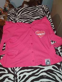 Maglia Wonder Woman DC Rosa – Scollo a Barca 😘