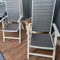 2 sedie poltrone Sjalland ikea metallo e cuscini