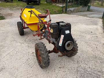 Motozappa ruggerini con botte fresa e rimorchio