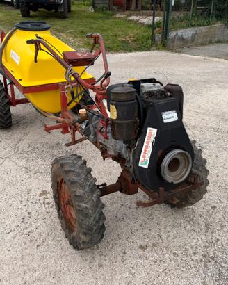 Motozappa ruggerini con botte fresa e rimorchio