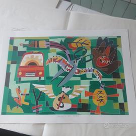 Serigrafia Ugo Nespolo