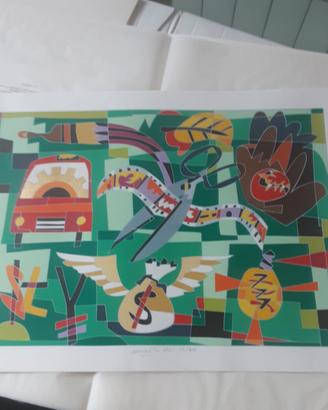 Serigrafia Ugo Nespolo
