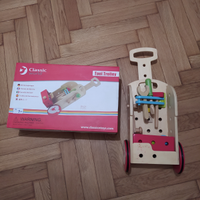 Carrello attrezzi in legno per bambini