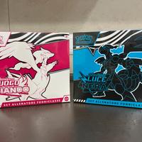 Pokemon etb saled  2 box fuoco bianco luce nera