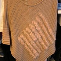 PONCHO donna con inserti Lapin D. DE PAOLI