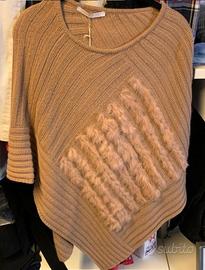 PONCHO donna con inserti Lapin D. DE PAOLI