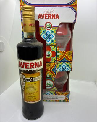 Box Amaro Averna con bicchieri