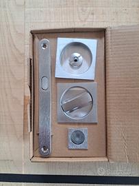 kit per porte a scomparsa cromo satinato