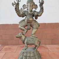 Statua Ganesh in Argento Indiano