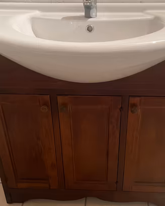 Mobiletto bagno con lavabo