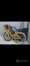 Bici stile olandese gialla