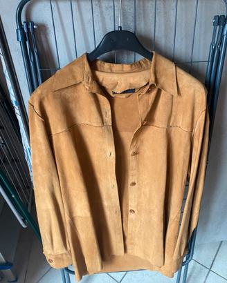Giacca in vera pelle scamosciata, VINTAGE