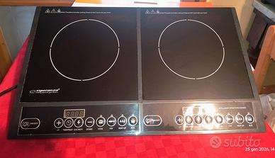 Piastra a induzione 2 fuochi 2000W + 2000W