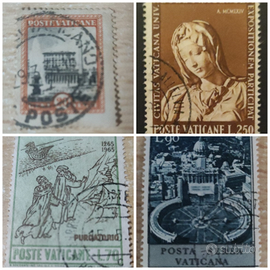 Lotto 4 Francobolli Città del Vaticano