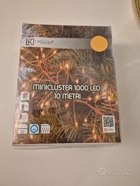 4 Luci natalizie cluster metal micro LED