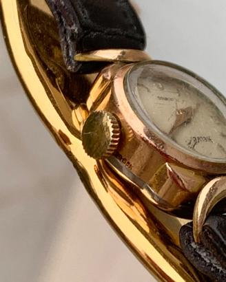 Helvetia Swisse Vintage Anni 50 Placato Oro 17 Jew