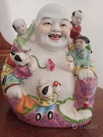Statuetta Cinese Hotei/Budai Buddha della felicità