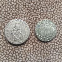 Coppia Pesi Monetali 1700 1800 da collezione 