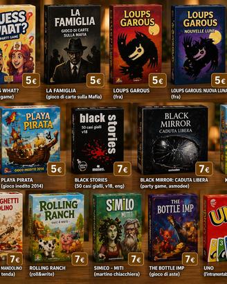 GIOCHI A 5-7€ (Play Bologna 2026)