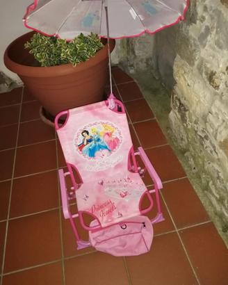 Seggiola da nare per bambina con nombrello