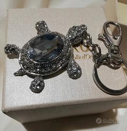 Sarni Oro Portachiavi tartaruga gioiello con stras