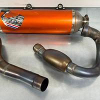 Scarico hgs completo ktm sx250 f titanio