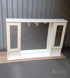 Specchiera bagno laccata 3 luci