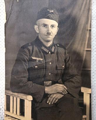 Fotografia epoca nazista con Sottufficiale "HEER"