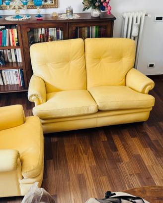 Set divano in pelle