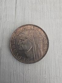 500 lire moneta di Dante 1965