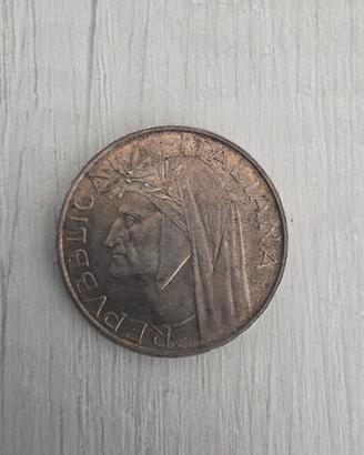 500 lire moneta di Dante 1965