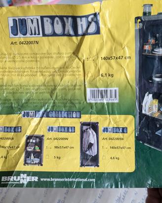 2 armadi Jumbox HS 140x57x47 montabile camping ecc