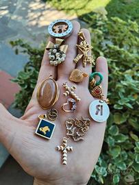 Lotto di Ciondoli Vintage e Charms Assortiti