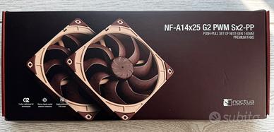 Noctua NF-A14x25 G2 PWM Sx2-PP kit 2 Ventole 140mm