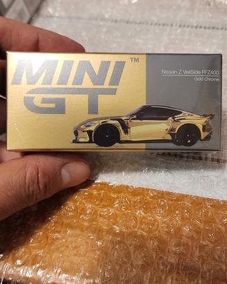 MiniGT Nissan Z VeilSide FFZ400 Gold Chrome 1:64 