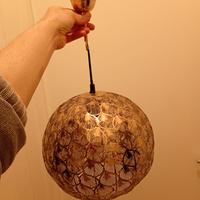 lampadario vintage rame