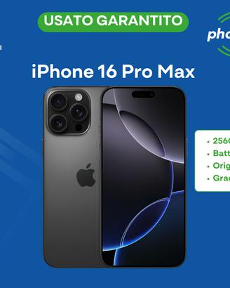 iPhone 16 Pro Max 256GB USATO garantito