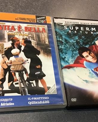 2 Dvd “ La vita è bella “ Superman”