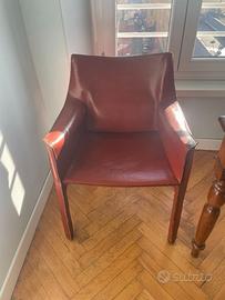 Coppia poltrone Cassina 413 Cab di Mario Bellini